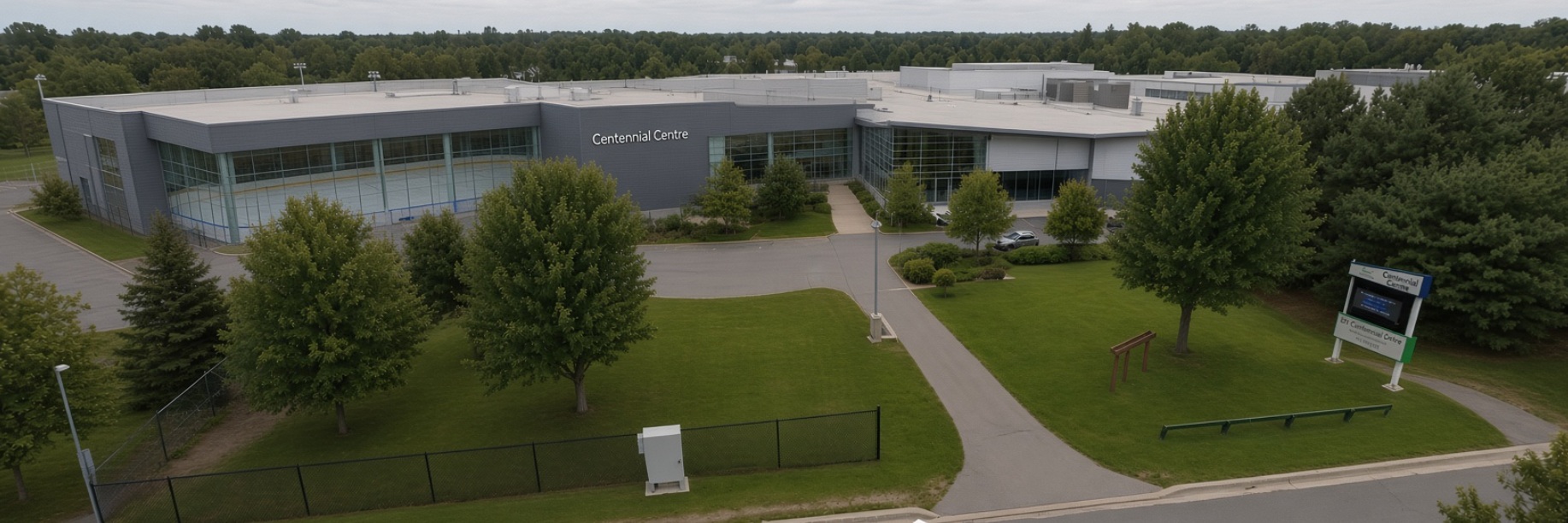 Concept view of the Centennial Centre with a second ice pad